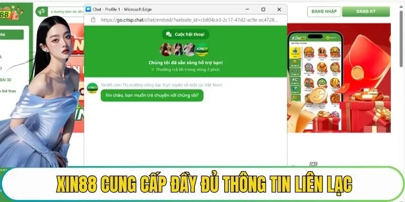 XIN88 cung cấp đầy đủ thông tin liên lạc